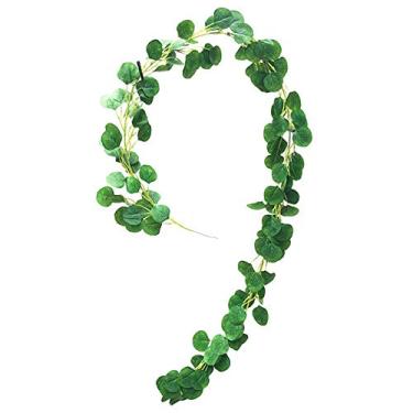 Imagem de Guirlanda de Folhas Pendentes Artificiais - Falsas Realistas Outono para Decoração Festa Halloween Casamentos e DIY Tecido Seda Premium Plantas Naturais Paisagem Interior Cerca Gramado Porta Parede