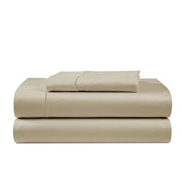 Imagem de LANE LINEN Jogo de lençol solteiro extralongo 100% algodão egípcio, macio e confortável, resistente ao desbotamento, certificado Oeko-Tex, lençóis de algodão produzido de forma sustentável, GG