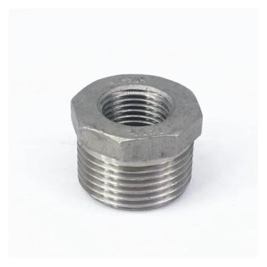 Imagem de Adaptador redutor de bucha redutora de aço inoxidável 304 fêmea BSP de 2,5 cm BSP macho para 3/20.3 cm