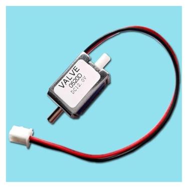 Imagem de Válvula de ar solenoide N/C normalmente fechada 12V CC pequena válvula solenoide de controle para bomba de ar a gás