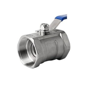 Imagem de 1 peça 201/304/316 válvula de esfera de uma peça de aço inoxidável/válvula de esfera rosqueada interna/interruptor de válvula de torneira 4 minutos 6 minutos (qualidade do material DN80, 316L)