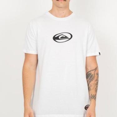 Imagem de Camiseta Quiksilver Domed Logo Checker SM26 Masculina-Masculino
