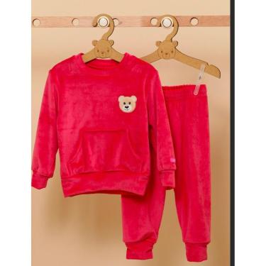 Imagem de Conjunto Plush Bordado Bebê Menina Inverno Lessa Kids B9297-Feminino