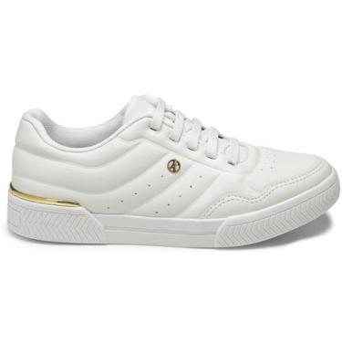Imagem de Tênis Kolosh Casual Cano Baixo Calce Fácil Conforto Estilo, Branco, 36