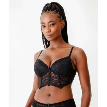 Imagem de Sutiã Bra Top Renda Marisa Preto-67171, Preto, 44