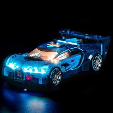 Imagem de BrickBling LED Light Compatible with Lego Speed Champions Bugatti Vision GT Hyper 77253 - Not Come with Car (77253)