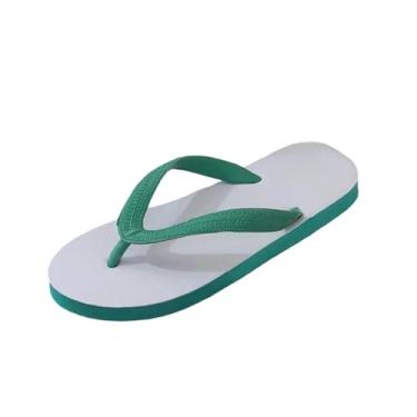 Imagem de Sandálias de borracha unissex confortáveis e antiderrapantes para usar na praia e ao ar livre estilo casual primavera verão, Verde militar, 39