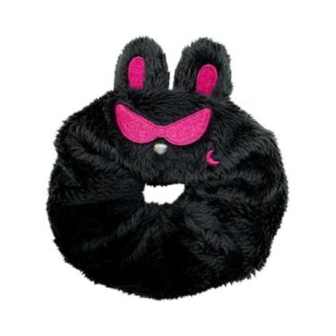 Imagem de Chaveiro De Pelúcia Fofo ATEEZ De 13cm, Faixa De Cabelo Preta Com Orel