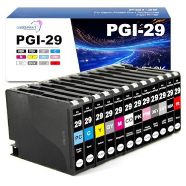 Imagem de Cartucho de tinta PGI29 PGI-29 pgi-29 de substituição para impressora a jato de tinta profissional Canon PIXMA Pro-1 pacote com 12