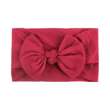 Imagem de Faixa De Cabelo Elástica De Tricô Para Meninas, Acessório Infantil De 