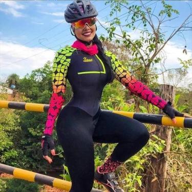 Imagem de Terno de Triatlo Feminino XAMA - Manga Comprida - Lycra - Primavera/Ou