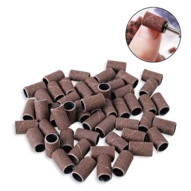 Imagem de Kit 100 Lixas Refil Lixadeira Elétrica Unhas Gramatura 240 Manicure Na