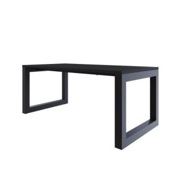 Imagem de Mesa de Jantar Bronx 180x90x77cm - Compace, Preto TX/Est.Preta