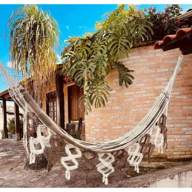 Imagem de Rede De Descanso Luxo Marrom E Cru