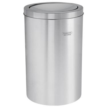 Imagem de Lixeira Inox Tramontina Swing com Acabamento Polido 12 L