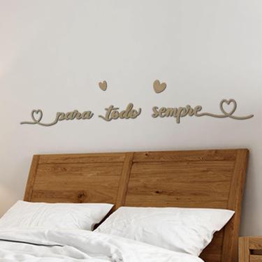 Imagem de Palavra Decorativa Mdf Corte Laser P/ Todo Sempre Cru