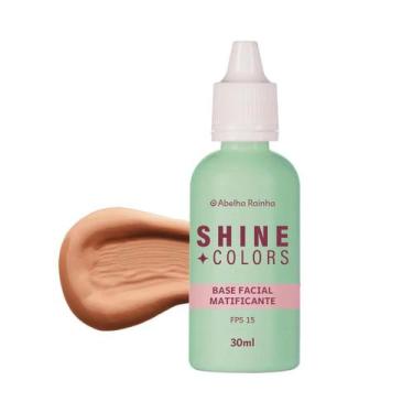 Imagem de Base Líquida Matificante FPS 15 Caramelo Shine Colors Abelha Rainha 30