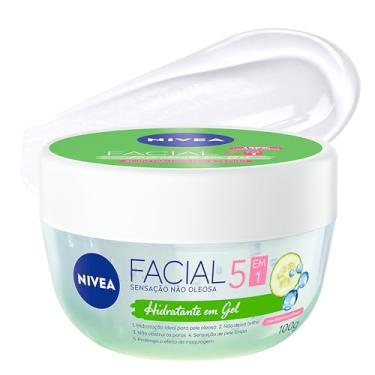 Imagem de NIVEA Hidratante Facial em Gel Ultraleve 7 em 1 100g, Hidratação Intensa 48h, Prepara para Maquiagem, Sensação Refrescante, Cuidado Facial
