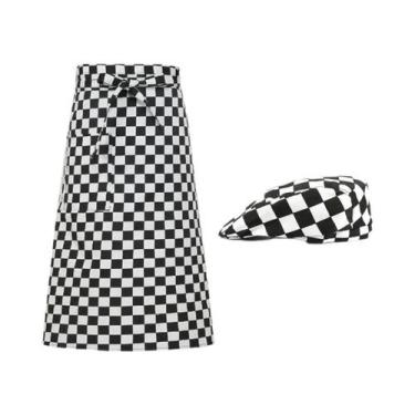 Imagem de Conjunto De Avental E Chapéu De Chef Pirata Para Catering, Uniforme De