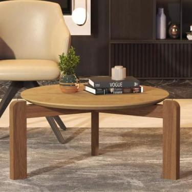 Imagem de Mesa De Centro Áustria Decorativa Para Sala Estar Pés Madeira - DVC Ho