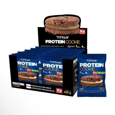 Imagem de Kit 20 Protein Cookie Topway 45g Sabor Baunilha-Unissex