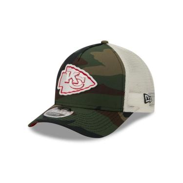 Imagem de BONE NEW ERA 9FORTY M-CROWN A-FRAME KANSAS CITY CHIEFS NFL SALUTE SERVICE 2025 MILITAR-Masculino