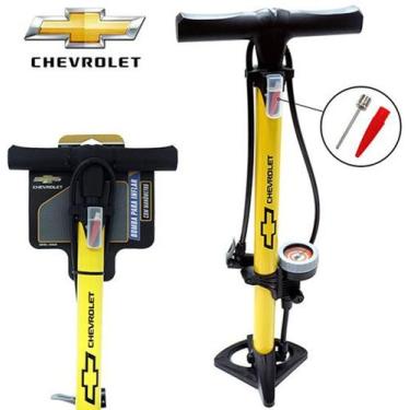 Imagem de Bomba de Ar Manual para Inflaveis com Manometro e Pe com Bico e Punho 