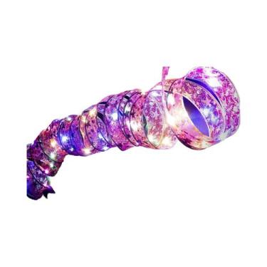 Imagem de Fita De Luzes De Fada Para Natal, Laços DIY, Enfeites De Árvore, Decor