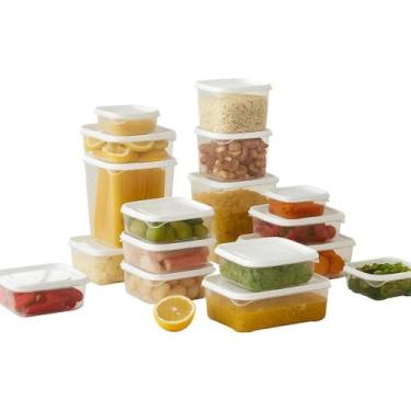 Imagem de Kit 17 Potes Acrílico Herméticos com Tampa BMF1275 - BMAX