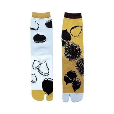 Imagem de Meias De Algodão Penteado Coloridas Com Desenhos Animados Para Mulhere