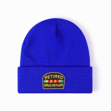 Imagem de Chapéu tricotado para traficantes de drogas aposentados Blue Anime Win