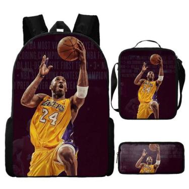 Imagem de Conjunto de mochilas Kobes Bryants Cartoon Kids School Nylon - Yiweisa