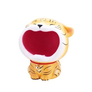 Imagem de Cofrinho de resina Tiger para crianças Coin Money Box Money Bank - yiw
