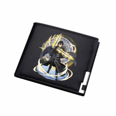 Imagem de Carteira Kiritos Anime Characters Slim Bifold em couro PU - Yiweisai