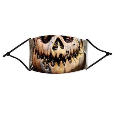 Imagem de Máscara facial Halloween Skull 3D Print Cosplay com inserção de filtro