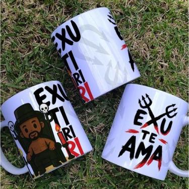 Imagem de Canecas Exú Te Ama 325ml Ceramica - PRESENTE PERSONALIZADA - Live sub 