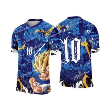 Imagem de Camiseta De Futebol Impressa Em 3D Vegeta Dragon Ball Z, Manga Curta, 