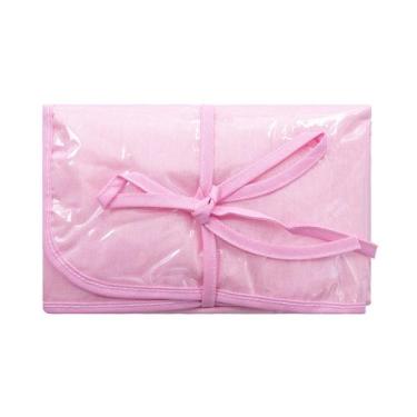 Imagem de Trocador de Fraldas Portátil Liso - 43cm x 65cm - BUBLIM, Rosa