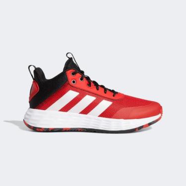 Imagem de Tênis Adidas Own The Game 2.0 Masculino, Vermelho, Preto, 40