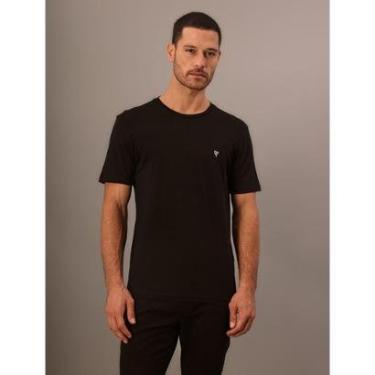 Imagem de Camiseta Masculina Estampa Ômega No Peito Calvin Klein Jeans - Preto-Masculino