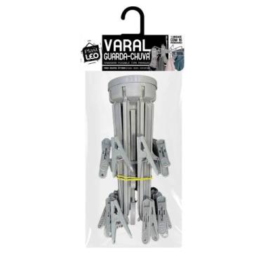 Imagem de Varal guarda-chuva 16 prendedores cz ref 71 - Plast Leo, UNICA