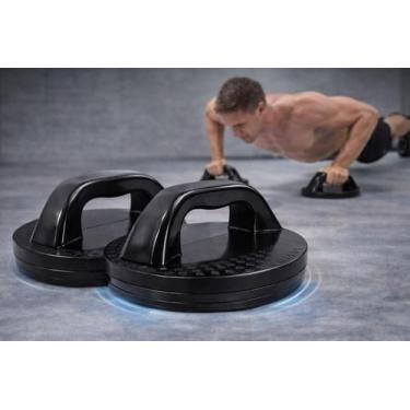 Imagem de Apoio Para Flexão Giratório Push Up Pro Treino Academia Em Casa Profis