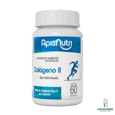 Imagem de Colágeno Tipo 2 Não Hidrolisado 300MG 60 cápsulas APISNUTRI