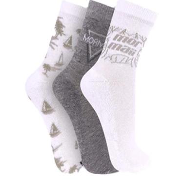 Imagem de Kit Com 3 Pares De Meias Cano Médio Masculina Mormaii, Único - 39 a 43