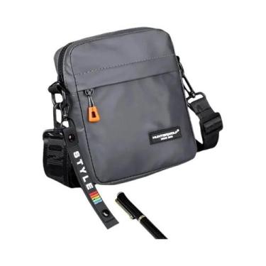Imagem de Bolsa Transversal Masculina Mini Impermeável De Couro PU Casual Para N
