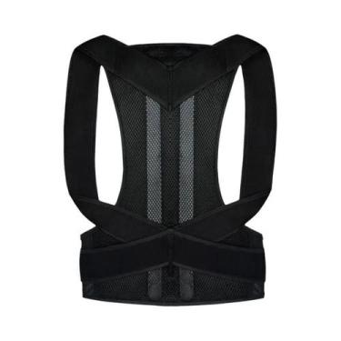 Imagem de Corset Ajustável Unissex Para Correção De Postura, Suporte Lombar Resp