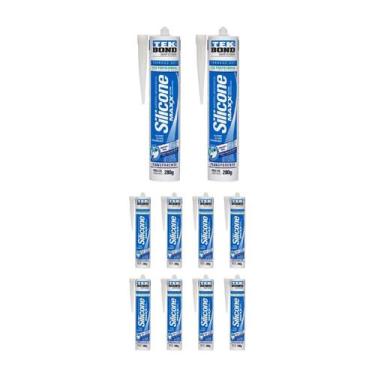 Imagem de Kit 10 Adesivo Silicone Maxx Acetico P Aquario 280g Tekbond