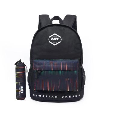 Imagem de Mochila HD Masculina Escolar Notebook Resistente Estojo Faculdade Trabalho-Masculino