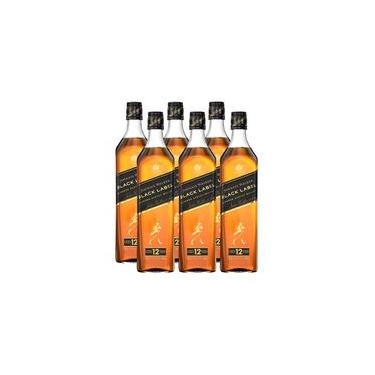 Imagem de COMBO WHISKY JOHNNIE WALKER Black Label 750ml - 6 unidades
