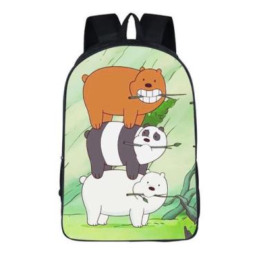 Imagem de Mochila escolar We Bare Bears Anime para crianças - yiweisai